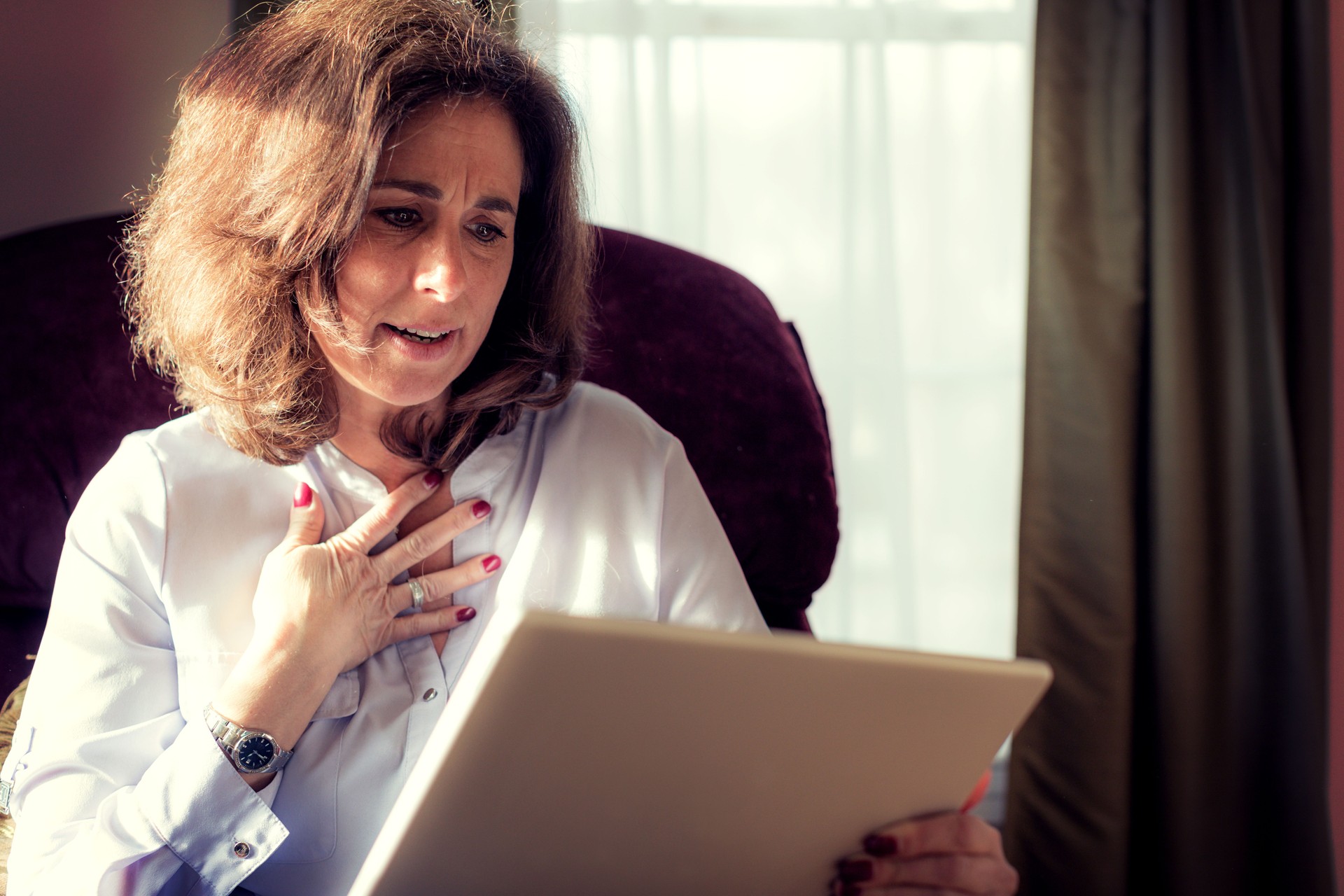 Portrait of a mature woman using her tablet